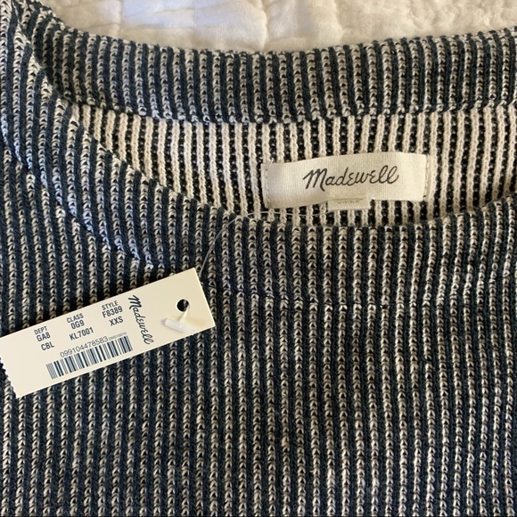 NWT Madewell French Rib Side-Tie Pullover - Picture 11 of 13